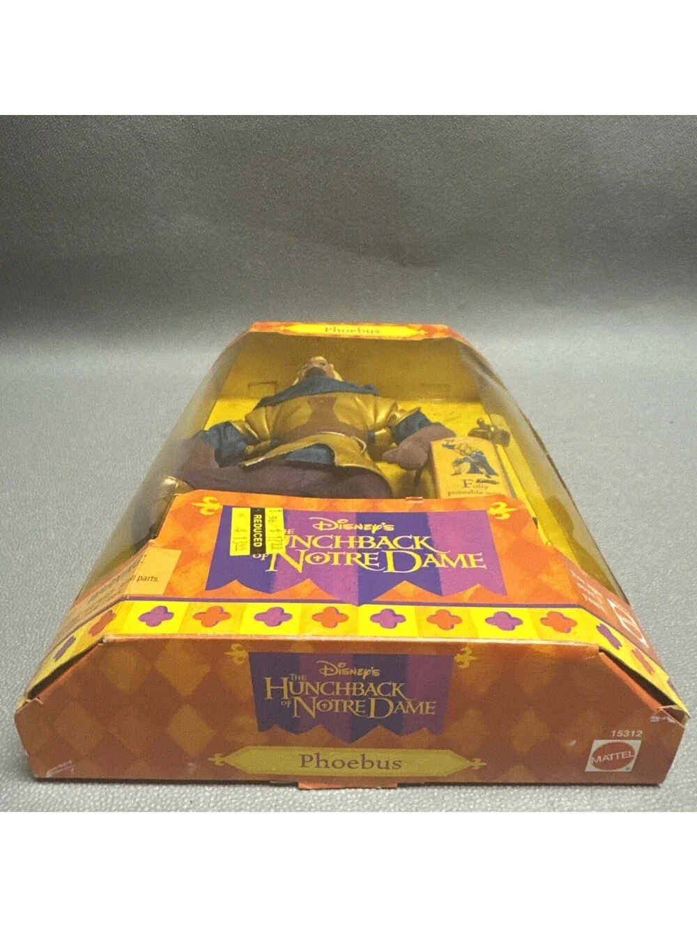 Disney's The Hunchback of Notre Dame Phoebus Doll 1995 Mattel 15312 NIB